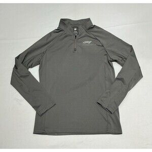 Formula 1 F1 Pullover Mens Small Gray Quarter Zip Official Product Racing